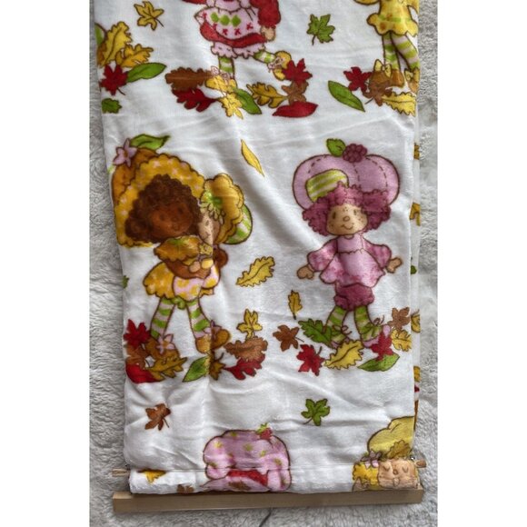 Strawberry Shortcake & Friends FALL  Autumn Soft Plush Throw Blanket 50 X 70” - Picture 14 of 16